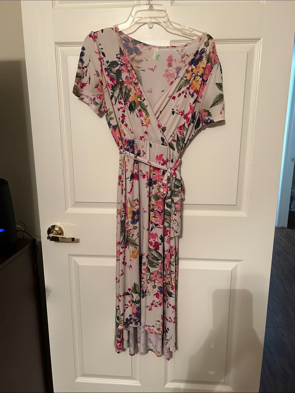 SZ 18 Pinkblush  Wrap High-Low Dress PTP 18 L Back 46